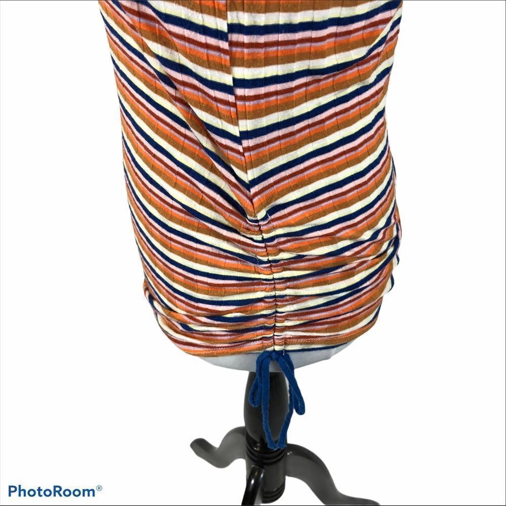 ModCloth Ribbed Striped Long Sleeved Top Small - Picture 5 of 10